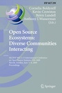 Cover: Open Source Ecosystems: Diverse Communities Interacting - Springer