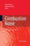 Cover: Combustion Noise - Springer