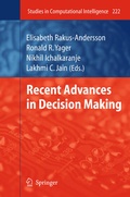 Cover: Recent Advances in Decision Making - Springer