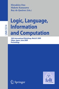 Abbildung von: Logic, Language, Information and Computation - Springer