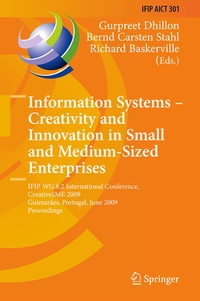 Enlarge image Cover: Information Systems -- Creativity and Innovation in Small and Medium-Sized Enterprises - Springer