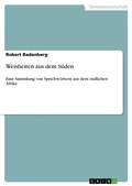 Cover: Weisheiten aus dem S&uuml;den - GRIN Verlag