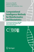 Cover: Computational Intelligence Methods for Bioinformatics and Biostatistics - Springer