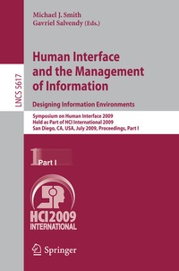 Enlarge image Cover: Human Interface and the Management of Information. Designing Information Environments - Springer