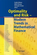 Cover: Optimality and Risk - Modern Trends in Mathematical Finance - Springer