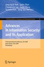 Cover: Advances in Information Security and Its Application - Springer