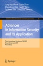 Cover: Advances in Information Security and Its Application - Springer