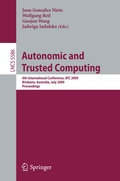 Cover: Autonomic and Trusted Computing - Springer