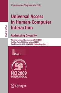 Abbildung von: Universal Access in Human-Computer Interaction. Addressing Diversity - Springer