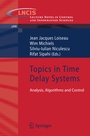 Cover: Topics in Time Delay Systems - Springer
