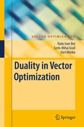 Cover: Duality in Vector Optimization - Springer
