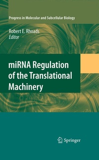 Enlarge image Cover: miRNA Regulation of the Translational Machinery - Springer