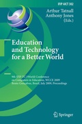 Cover: Education and Technology for a Better World - Springer