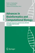 Cover: Advances in Bioinformatics and Computational Biology - Springer