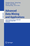 Cover: Advanced Data Mining and Applications - Springer