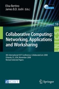 Cover: Collaborative Computing: Networking, Applications and Worksharing - Springer