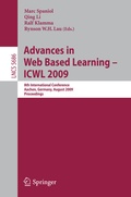 Cover: Advances in Web Based Learning - ICWL 2009 - Springer