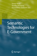 Cover: Semantic Technologies for E-Government - Springer