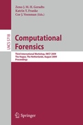 Cover: Computational Forensics - Springer