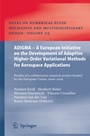 Cover: ADIGMA - A European Initiative on the Development of Adaptive Higher-Order Variational Methods for Aerospace Applications - Springer