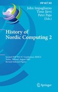 Cover: History of Nordic Computing 2 - Springer