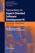 Cover: Transactions on Aspect-Oriented Software Development VI - Springer