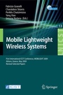 Cover: Mobile Lightweight Wireless Systems - Springer