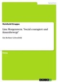 Cover: Lina Morgenstern. "Social couragiert und frauenbewegt" - Grin Verlag