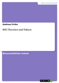 Cover: BSE: Theorien und Fakten - GRIN Verlag