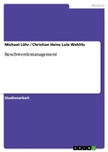 Cover: Beschwerdemanagement - GRIN Verlag