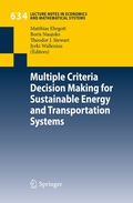 Cover: Multiple Criteria Decision Making for Sustainable Energy and Transportation Systems - Springer