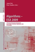Cover: Algorithms - ESA 2009 - Springer