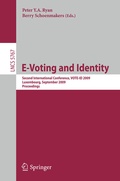 Cover: E-Voting and Identity - Springer
