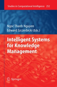 Enlarge image Cover: Intelligent Systems for Knowledge Management - Springer