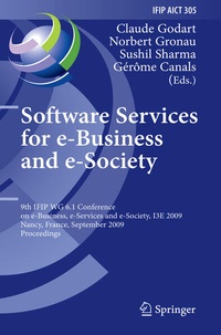 Enlarge image Cover: Software Services for e-Business and e-Society - Springer
