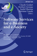 Cover: Software Services for e-Business and e-Society - Springer