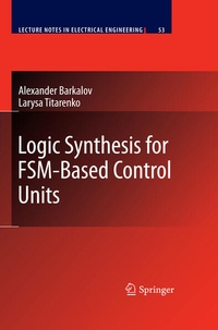 Enlarge image Cover: Logic Synthesis for FSM-Based Control Units - Springer