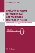 Cover: Evaluating Systems for Multilingual and Multimodal Information Access - Springer