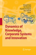 Cover: Dynamics of Knowledge, Corporate Systems and Innovation - Springer