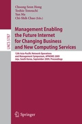 Cover: Management Enabling the Future Internet for Changing Business and New Computing Services - Springer