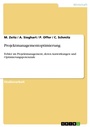 Cover: Projektmanagementoptimierung - GRIN Verlag