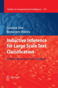Enlarge image Cover: Inductive Inference for Large Scale Text Classification - Springer