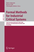 Cover: Formal Methods for Industrial Critical Systems - Springer