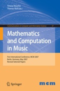 Cover: Mathematics and Computation in Music - Springer