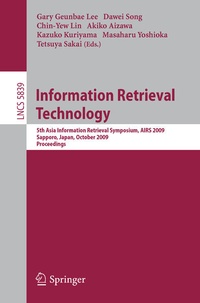 Enlarge image Cover: Information Retrieval Technology - Springer