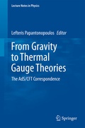 Cover: From Gravity to Thermal Gauge Theories: The AdS/CFT Correspondence - Springer