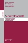 Cover: Security Protocols - Springer