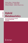 Cover: Hybrid Metaheuristics - Springer