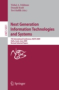 Cover: Next Generation Information Technologies and Systems - Springer