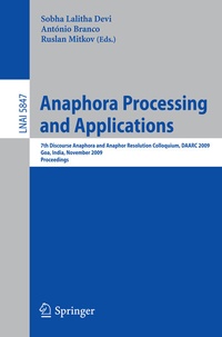 Abbildung von: Anaphora Processing and Applications - Springer